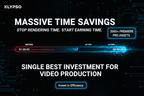 High-tech poster with a visual representing a drastically sped-up timeline or render bar. Highlight MASSIVE TIME SAVINGS and STOP RENDERING TIME. START EARNING TIME. Feature: 2000+ PREMIERE PRO ASSETS. Headline: SINGLE BEST INVESTMENT FOR VIDEO PRODUCTION. Logo: KLYPSO (text only). CTA: Invest in Efficiency.